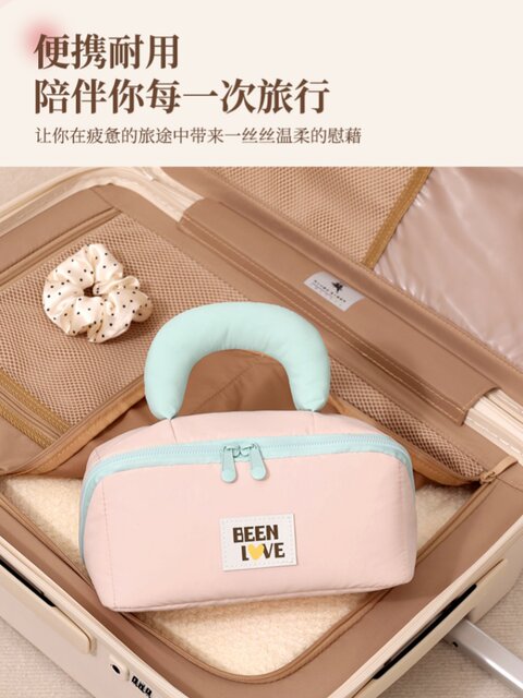 Fashionable and Simple Marshmallow Pillow Cosmetic Bag, Business Trip Travel Cosmetics Storage Bag, Multi-Functional Portable Toiletry Bag