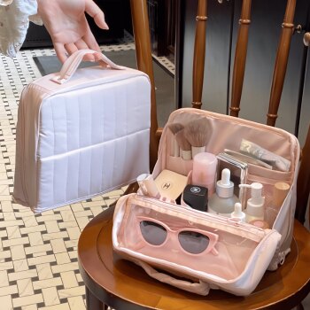 Cosmetic Bag for Women, Portable 2026 New Model, High-End Simple Design, Large Capacity Travel Storage Toiletry Bag