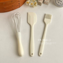 Food-Grade Integrated Silicone Spatula Baking Cream Spreader Cake-Specific Tool Egg Beater Oil Brush Applicator Knife