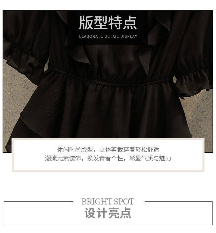 Блузка 短袖雪纺衫女2024夏季新款韩版洋气减龄短款衬衫收腰显瘦小衫上衣 OTHER
