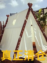 Net Red Firepan Outdoor Tent Triangle Rooftop Folk Camping Swing Stall Starry Restaurant Indoor outdoor rain-proof customizable