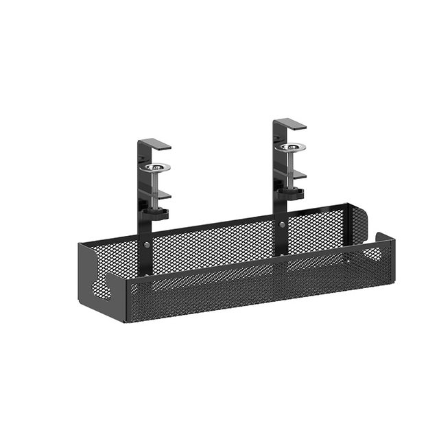 Punch-Free Under-Desk Cable Organizer Household Socket Wire Harness Mesh Hanger Basket Desktop Organizer Bracket Storage Rack