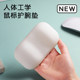Small White Mouse Pad with Wrist Rest, Silicone 3D Computer Office Wrist Support Pad for Men and Women, Wrist Rest Mouse Pad