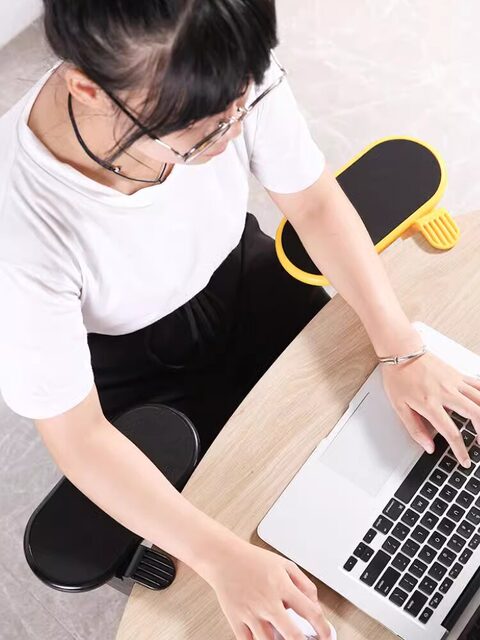 Computer Desktop Extension Board Armrest Wrist Support Extension Desktop Office Desk Arm Support No-Drill Armrest