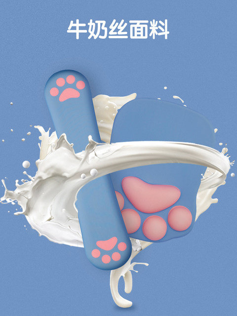 Cute Three-Dimensional Cat Paw Silicone Mouse Pad with Wrist Support, Memory Foam Wrist Pad, Cartoon Non-Slip Office Gaming Desk Pad