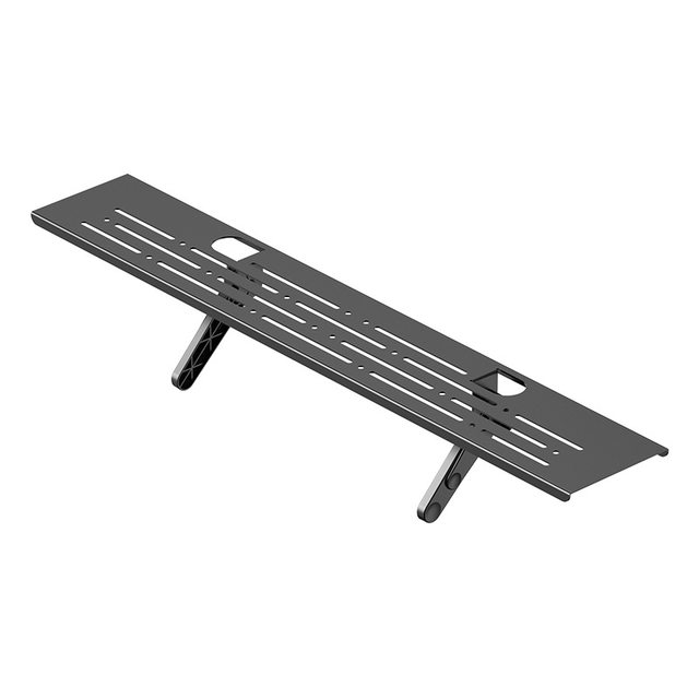 Living Room Punch-Free Tv Shelf Hanging Rack Home Office Monitor Storage Organizer Shelf Remote Control Holder