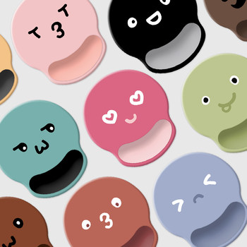 Funny Expression Wrist Rest Mouse Pad for Boys and Girls, Office Mouse Pad, Silicone Cute Hand Rest, Computer Keyboard Rest Pad