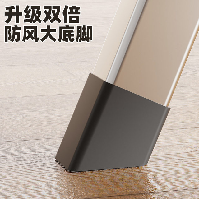 Thickened Stainless Steel Floor-Standing Folding Clothes Drying Rack, Indoor Double-Rod Clothes Rack, Outdoor Balcony Retractable Clothes Rack