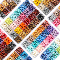 The paint seal wax pearl flame cheaply look at the paint wax makaron fluid cooky bear rumble coat mold Mars seal candle 24 color box stamp