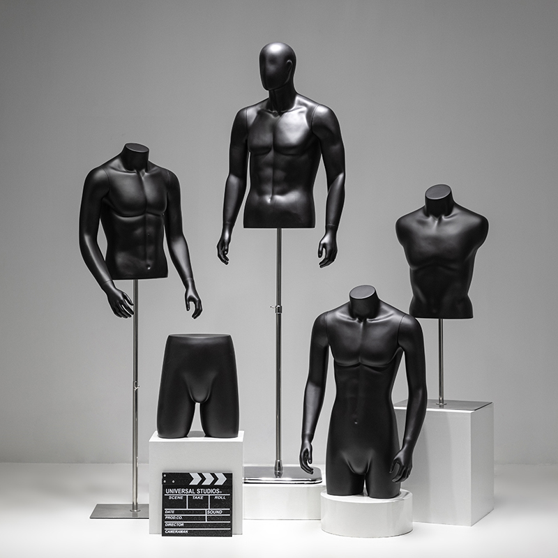 Men's Clothing Store Half-Body Lingerie Mannequin Props, Clothing Store Sports Full-Body Dummy, Window Display Stand Men's Clothing Store Half-Body Lingerie Mannequin Props, Clothing Store Sports Full-Body Dummy, Window Display Stand