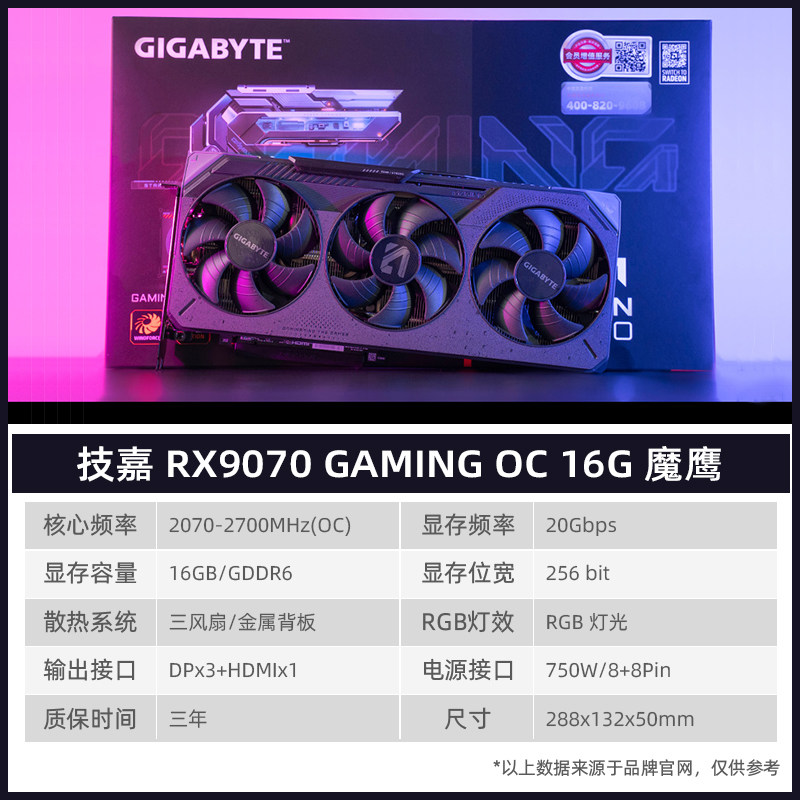 Видеокарта Gigabyte RX9070 Magic Eagle 16G