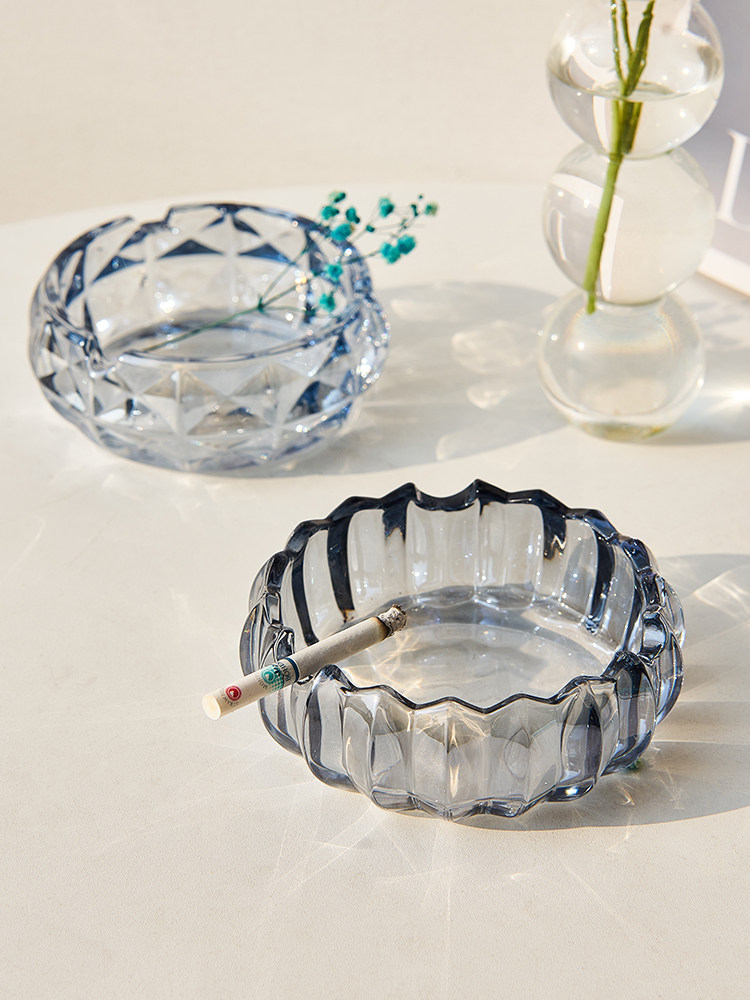 Glass Tobacco Ashtray Creative Individuality Trend Home 2021 Living room Modern Light Extravagant Nordic Wind and Rind