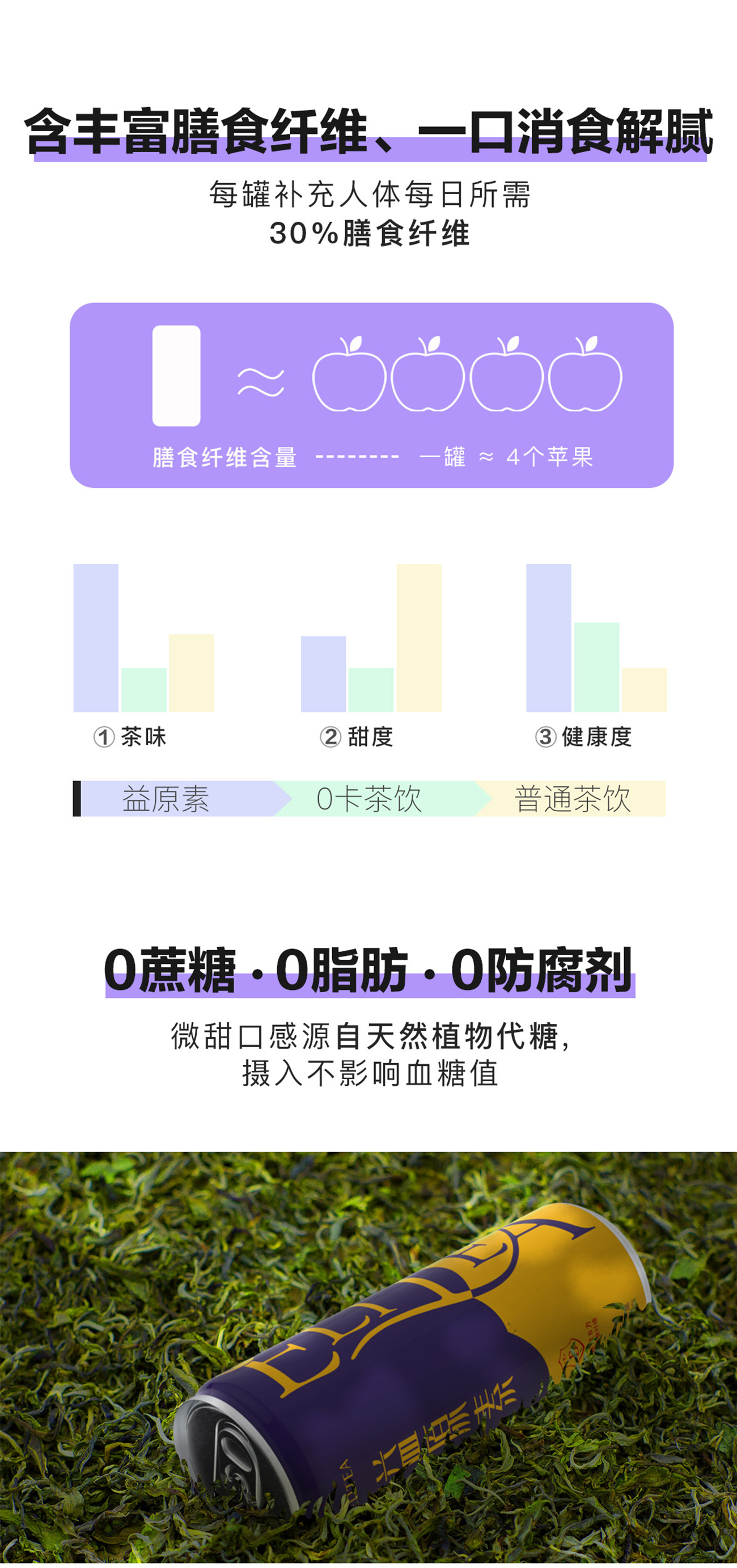 史低！大益旗下，0糖解腻助消化：310mlx4罐 益原素 B方普洱茶饮料 淘礼金+券后9元包邮 买手党-买手聚集的地方