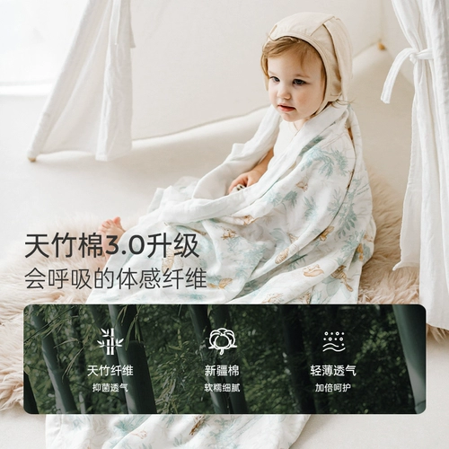 Детское летнее марлевое одеяло для новорожденных