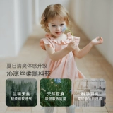 Летнее платье-комбинация для девочек, юбка, наряд маленькой принцессы, короткий рукав, свободный крой