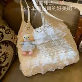 Лето 2025, отдых, отпуск, кружевная сетчатая большая сумка под мышками, сумка на одно плечо, большая вместительная женская сумка для поездок на работу