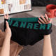 New Style Pure Cotton Simple Men's Underwear, Boys' Sports All-Cotton Briefs, Trendy Letter Print Popular Shorts