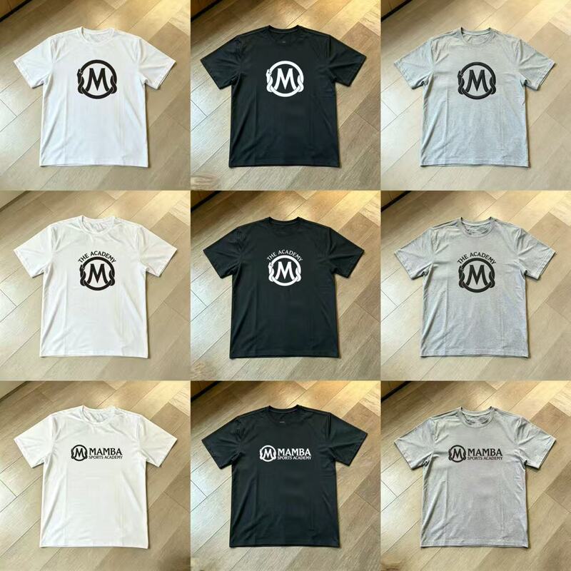26 New Model Mamba Academy Training Camp Kobe Bryant Same Style Men's Basketball Sports Quick-Drying Training Warm-Up Short-Sleeve T-Shirt