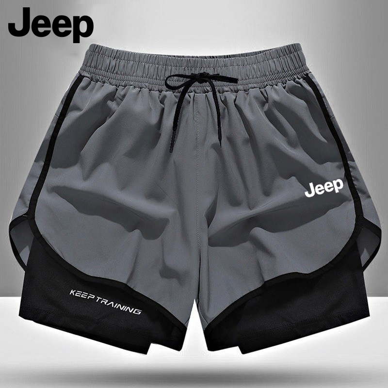 Sports Shorts for Men and Women, Thin Quick-Dry Three-Quarter Pants, 2025 Summer Outdoor Two-In-One Running Fitness Swimming Shorts