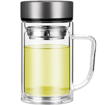 (Self-operated) Xiangpu high borosilicate glass summer high temperature resistant tea cup handle portable anti-scald cup