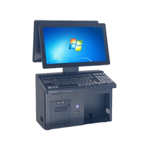 Supermarket A10 cash register all-in-one supermarket convenience store snack shop cash register 15 6-inch dual screen commercial cash register with touch