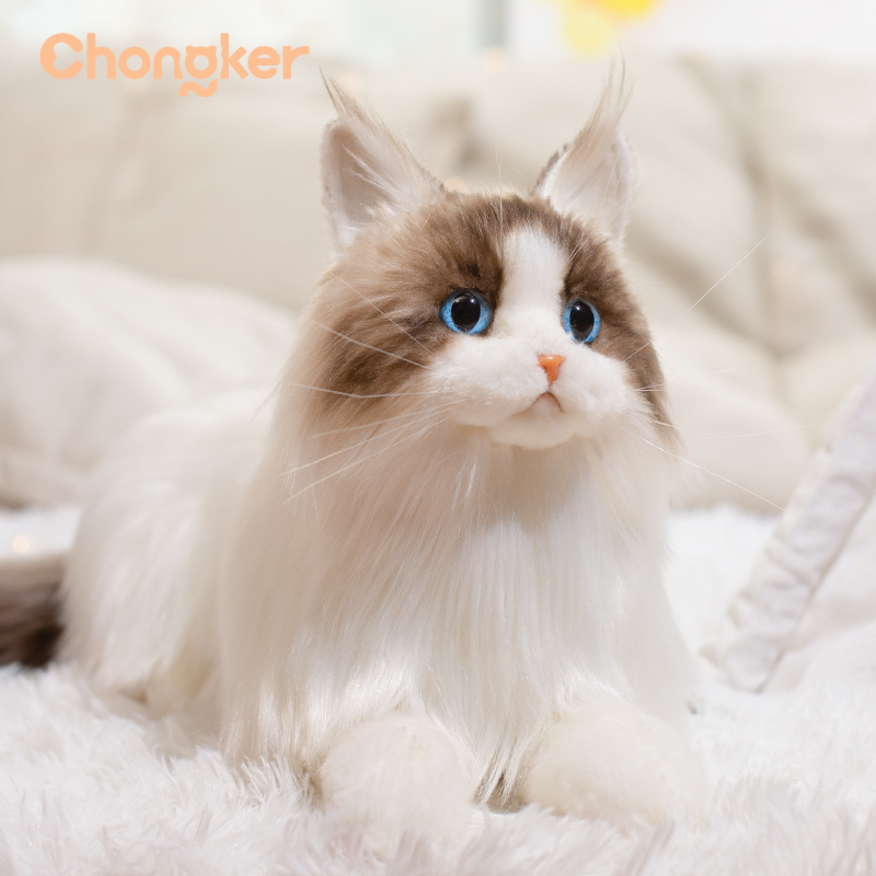 Chongkerペット液体猫シミュレーション人形猫人形ぬいぐるみギフトガールフレンド子供誕生日プレゼント人形