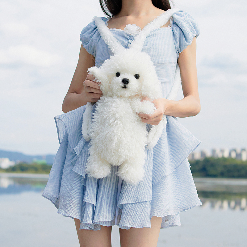 [Official Genuine] Jing Yanjun's Same Style Chongker Pet-Like Realistic Teddy Dog Backpack, Birthday Gift for Girlfriend