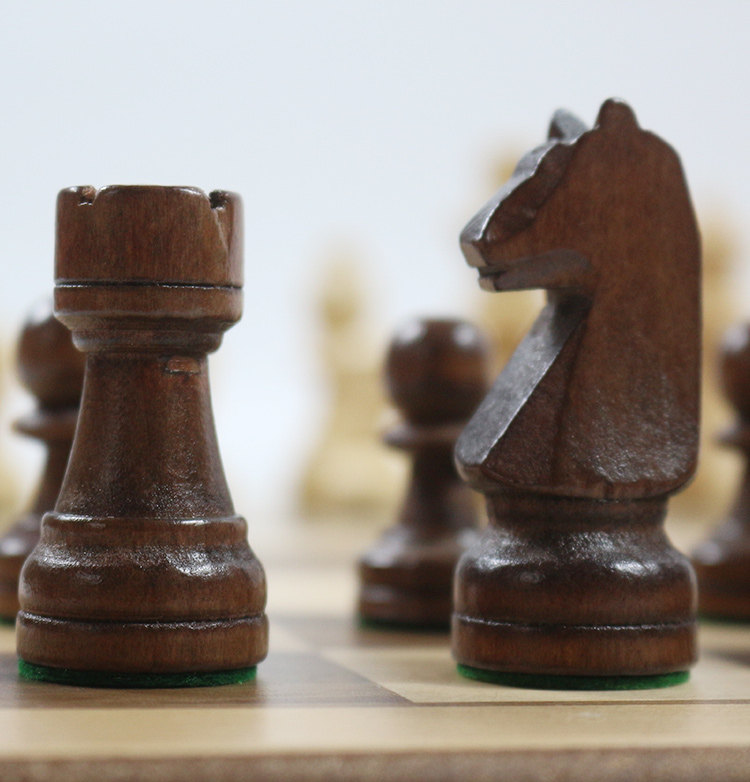 Шахматы 博圣高品质实木国际象棋跳棋套装大号儿童木质折叠棋盘比赛chess