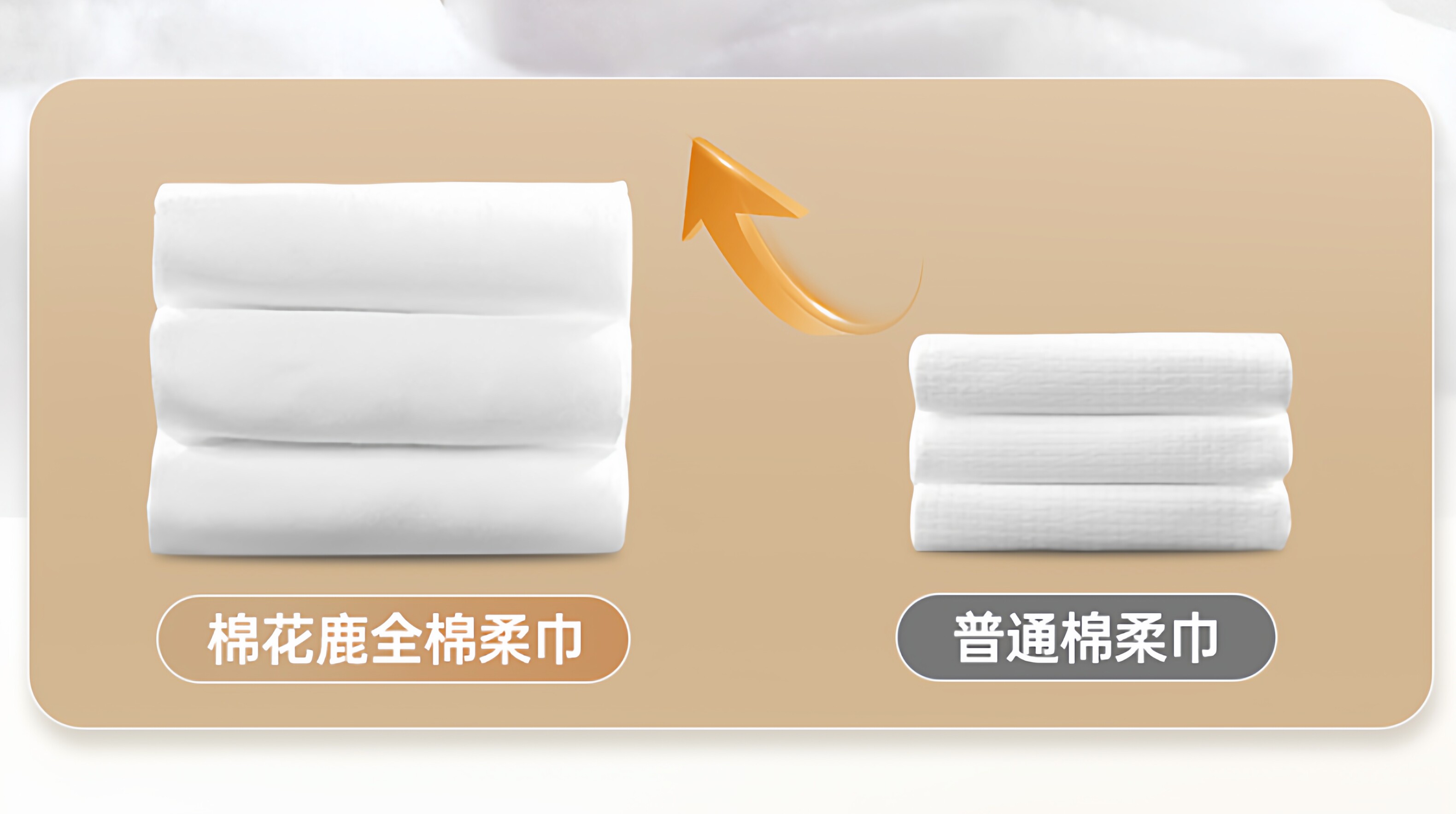 安享好物 安享C级洗脸巾-棉花鹿婴幼儿柔巾 国标