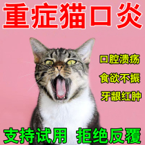 Special medicine for cat stomatitis to treat rotten mouth and drooling in cats. Anti-inflammatory and antibacterial spray to remove bad breath red and swollen gums.