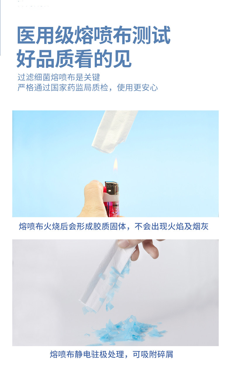 沃克 医用口罩独立包装50只 图5