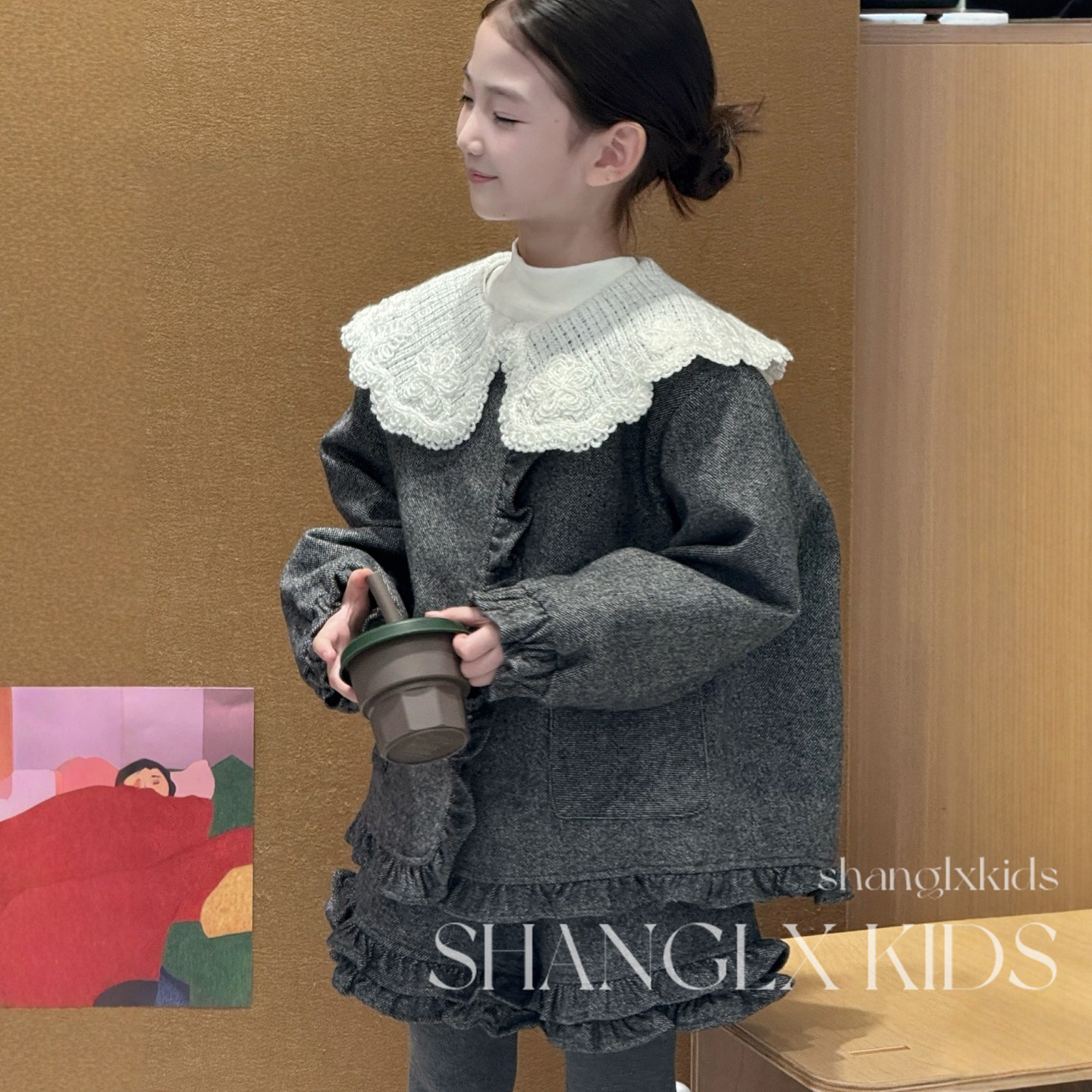 Очень красивые зимние костюмы для девочек, небольшой аромат, детская зимняя одежда, полный комплект высококачественной стеганой одежды нового стиля 2025 года.