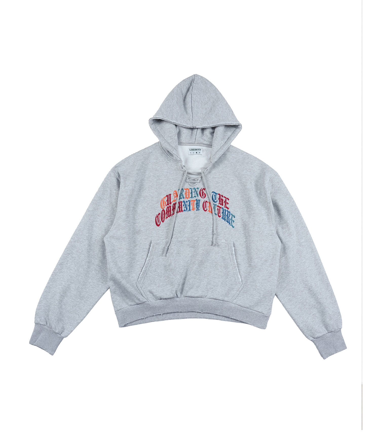 LIBERAFIT Boxing Embroidered Washed Hoodie