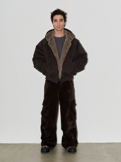 LIBERAFIT Waffel-Samt-Cargo-Taschenhose CORD-PLÜSCH-CARGO-HOSE