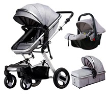 High landscape baby trolley can sit in four rounds of shock absorbing folding baboy stroller 3 in 1