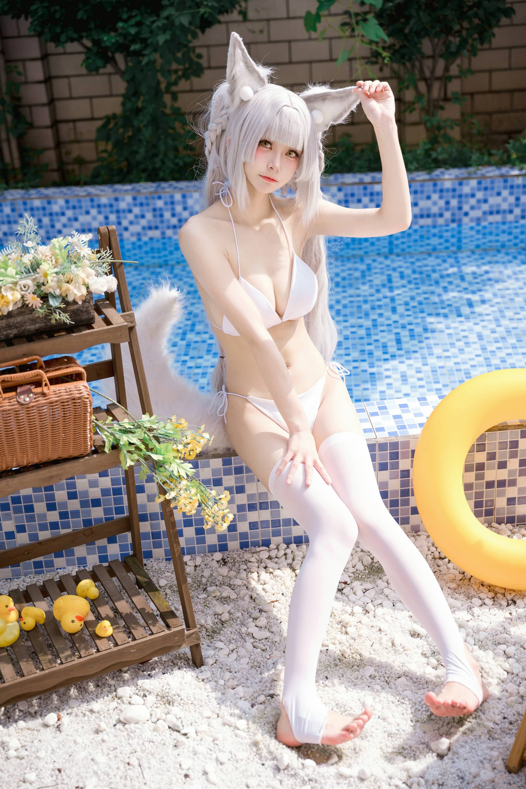 九柒喵 碧蓝航线 朝凪泳装