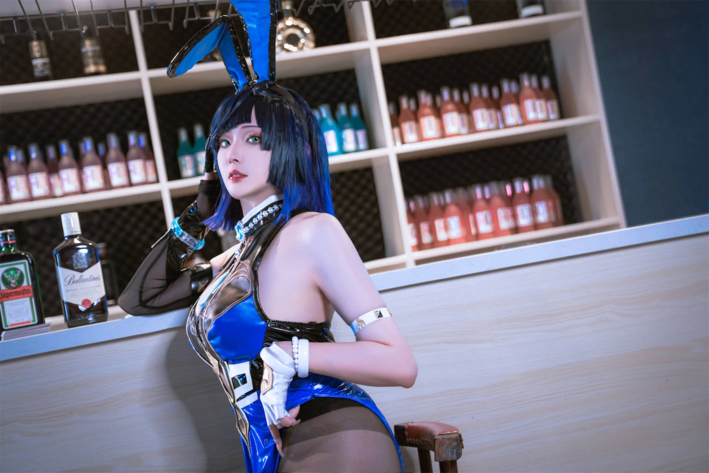 Natsuko_夏夏子 原神 夜兰兔女郎