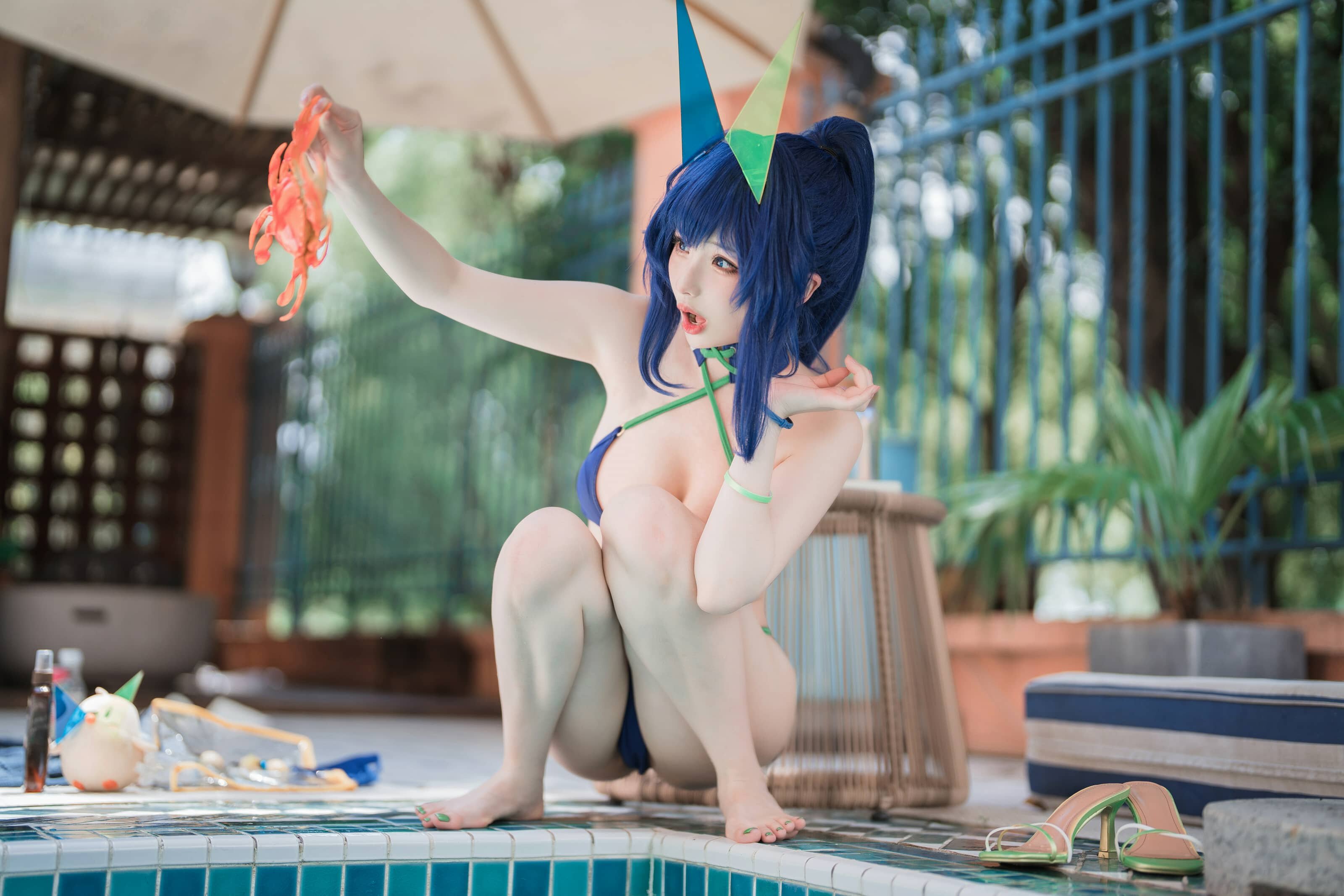 rioko凉凉子 碧蓝航线 花园泳装