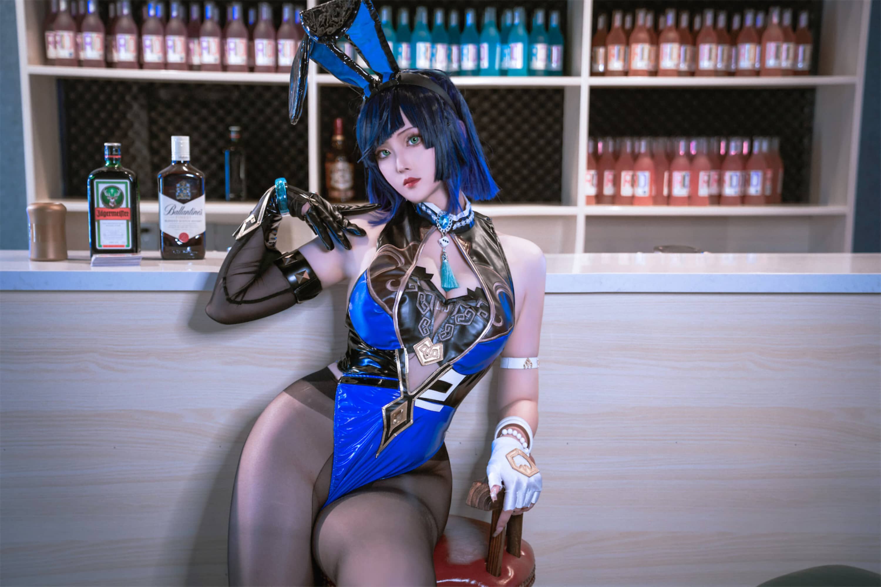 Natsuko_夏夏子 原神 夜兰兔女郎