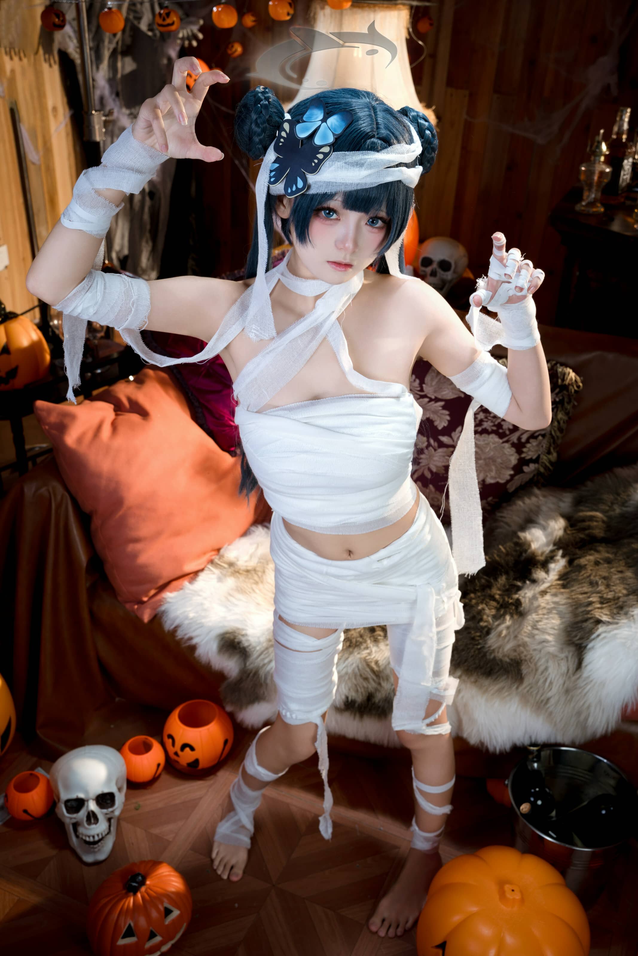 九柒喵 蔚蓝档案 好美+妃咲万圣节