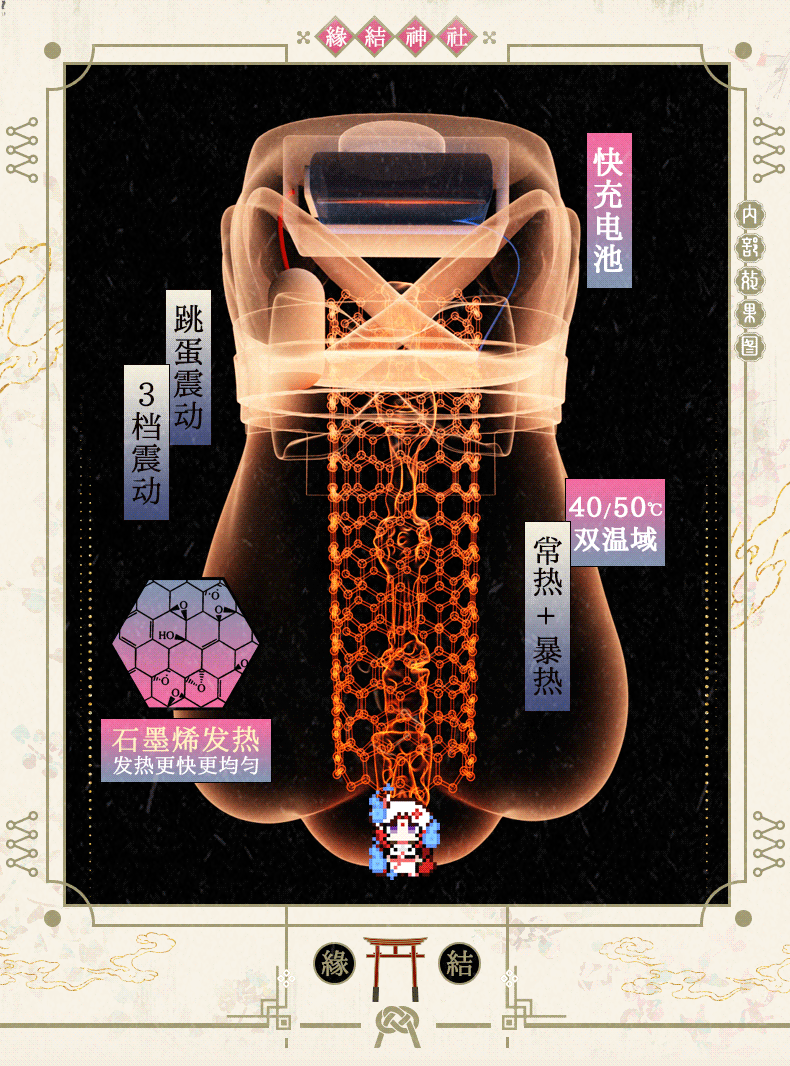 YUU热热娘子五代全自动加热飞机杯恒温男用名器自慰倒模圣杯名器