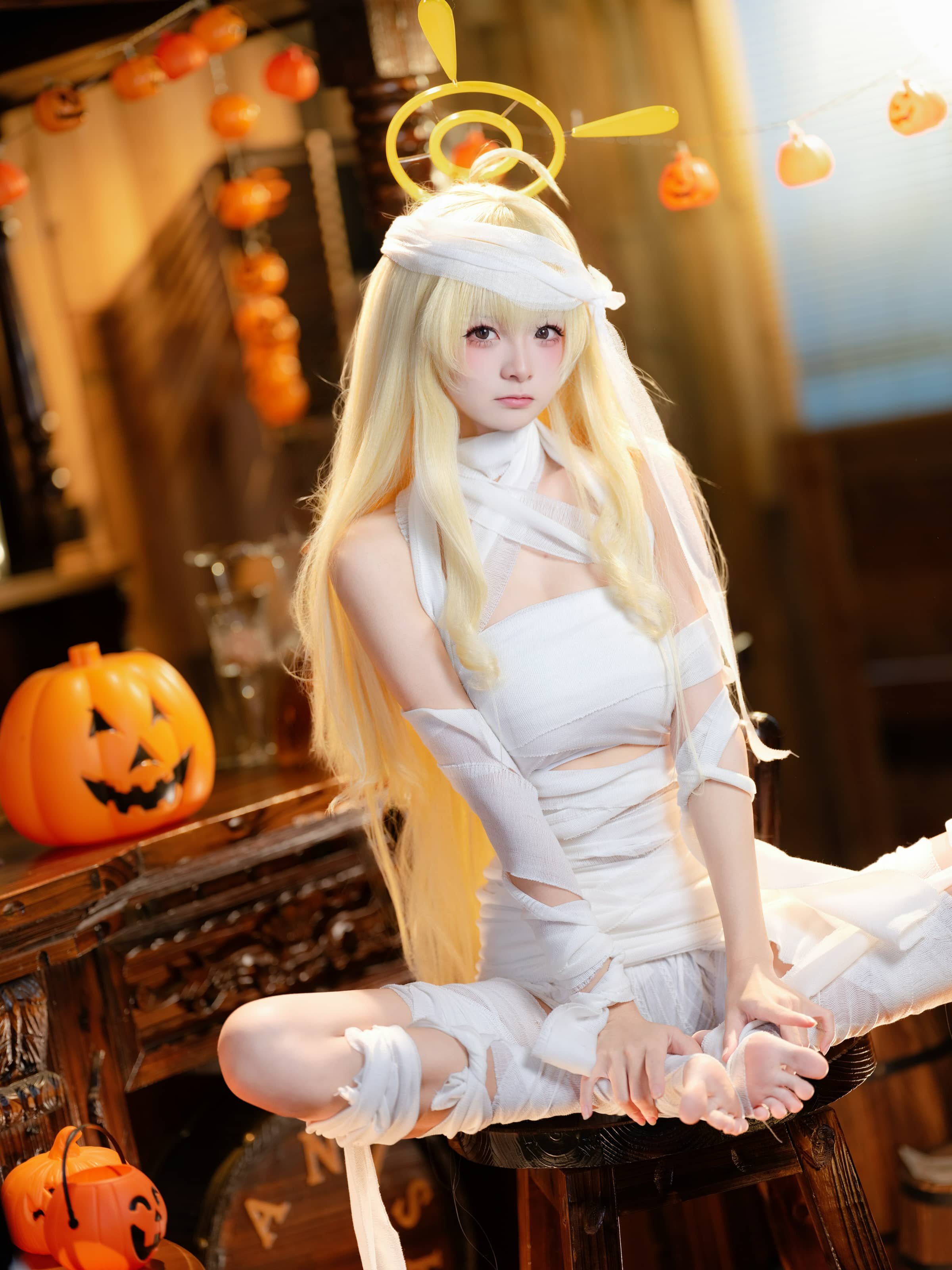 九柒喵 蔚蓝档案 好美+妃咲万圣节