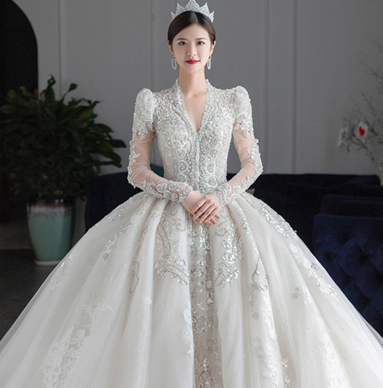  L+White pregnant women's models (unproving single wedding dresses)  