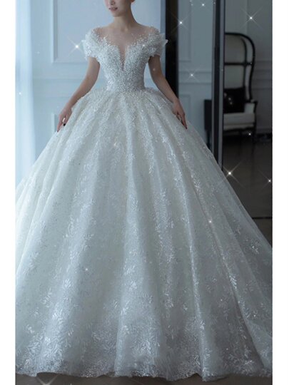 Wedding Dress Bride 2026 New Style Main Gown High-End Texture Custom Light Dress Petite Plus Size Pregnant Women Heavy Craftsmanship