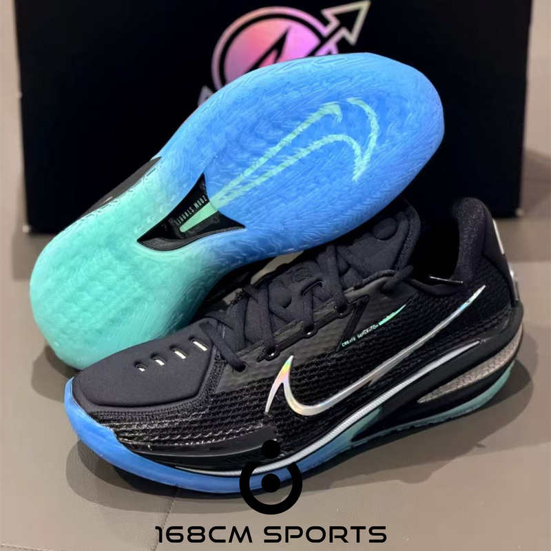 Nike Air Zoom Gt Cut 1 Nn Ep Black and Green Cushioned Low-Top Basketball Shoes for Men Ix5225-001