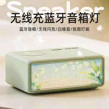 Wireless Charging Small Speaker Bluetooth Speaker Valentine's Day Gift for Girlfriend Female Birthday Gift Male Gift for Best Friend