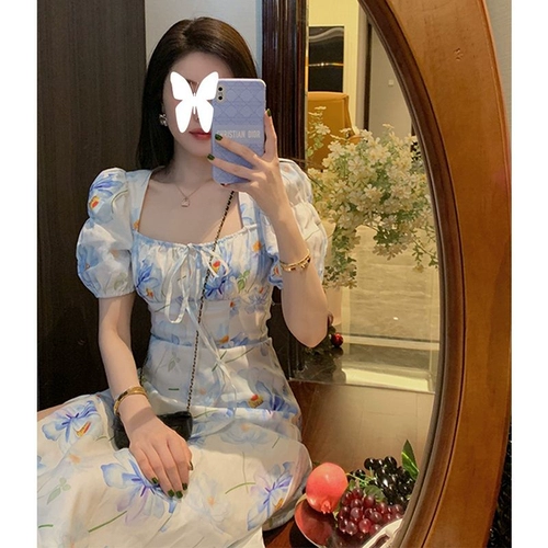 Летнее платье, небольшая дизайнерская длинная юбка, 2024 года, премиум класс, французский стиль