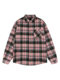Korean Style Pink Plaid Shirt for Women Summer 2026 New Oversize Loose Early Autumn Sun Protection Long-Sleeved Jacket Top