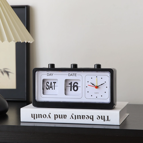 Цифровые раскладные часы-календарь, настольные украшения, электронные часы в стиле ins, маятниковый умный будильник для студентов