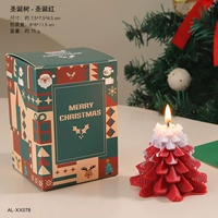 Свеча ароматическая елочная-Рождественская красная